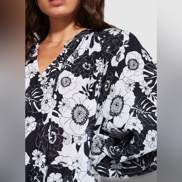 Seafolly Australia Summer Of Love Long Sleeve Cover-Up Dress Size S/M - Picture 2 of 13